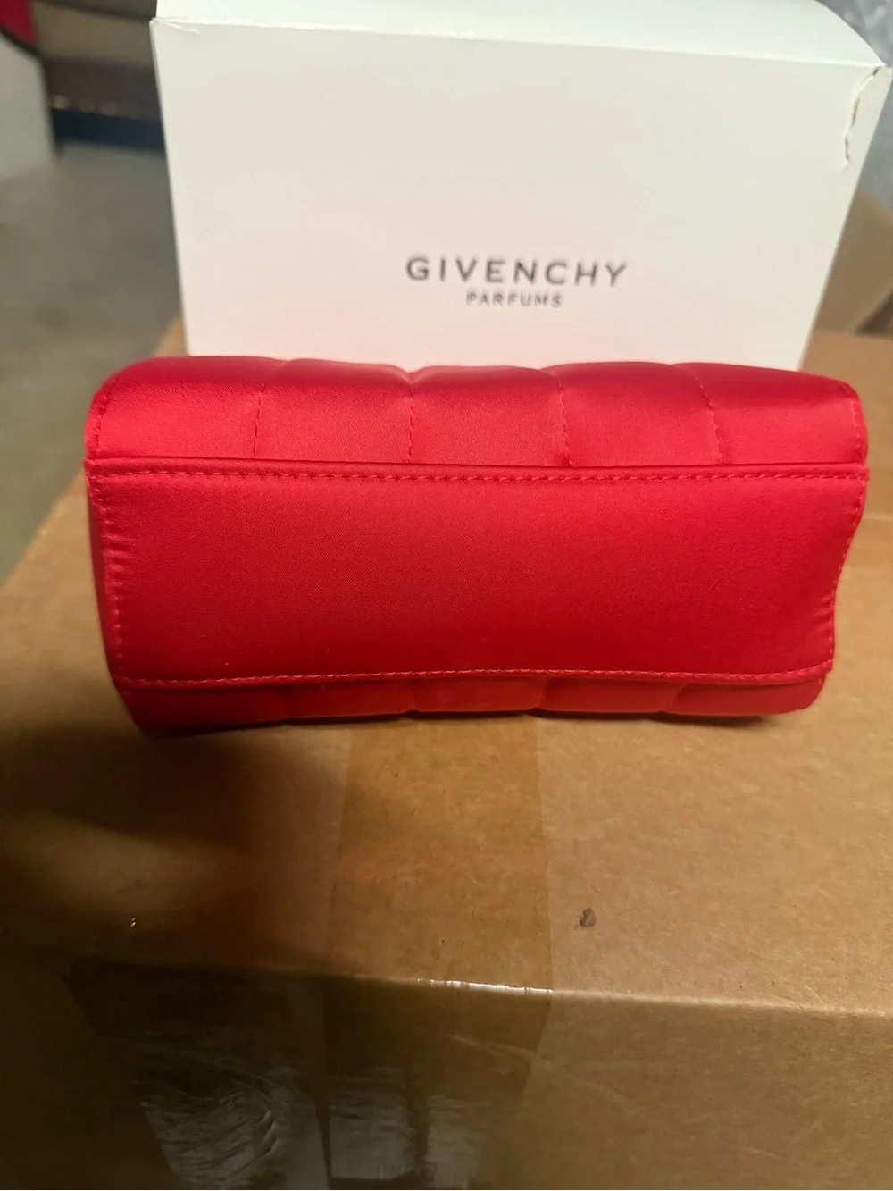 Givenchy iconic Red Quilted Cosmetic Bag/ pouch